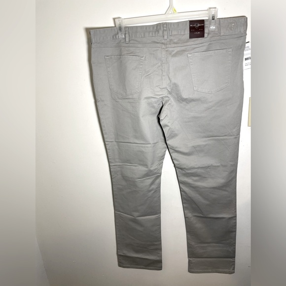 Sz W40/L32 Black Brown 1826 men pants dusty grey with pockets NWT - Picture 2 of 5